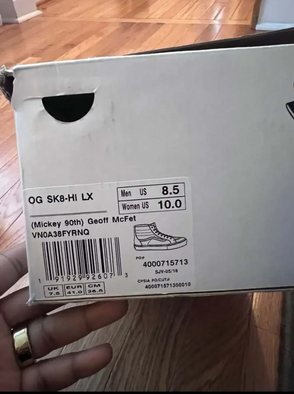 Vans x Disney Mickey 90th Geoff McFetridge Sk8-Hi LX White